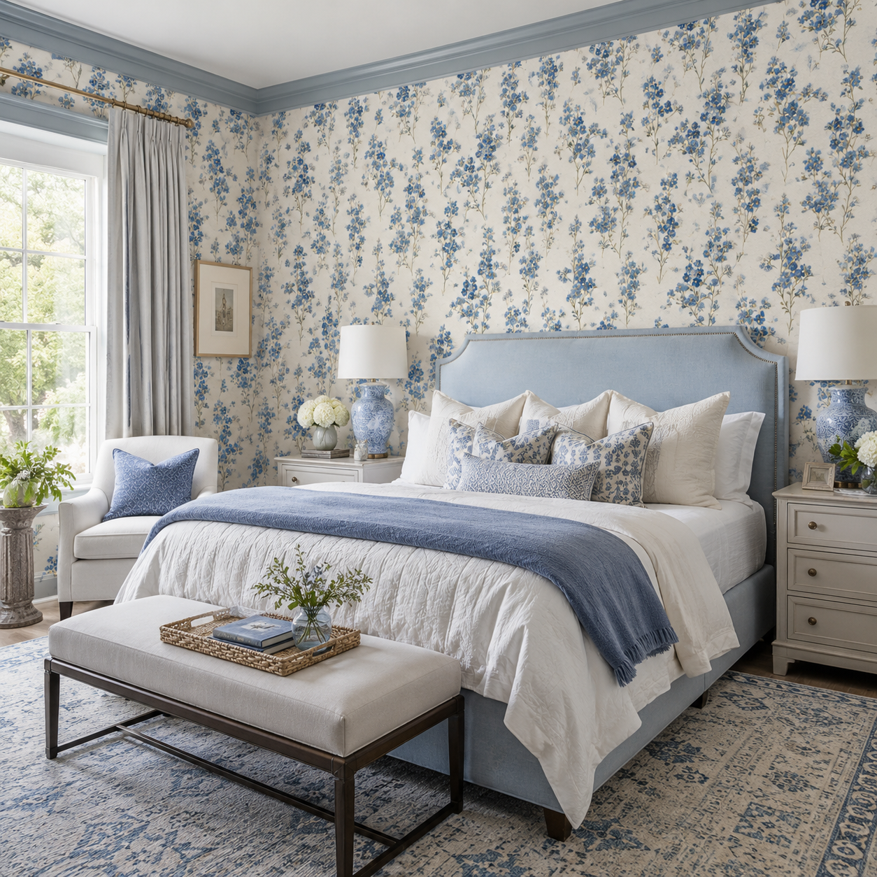 Forget-Me-Not Atelier Wallpaper