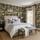 Hydrangea Sound Toile Wallpaper