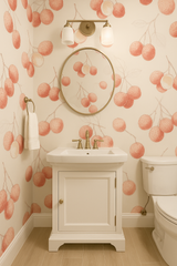 Blush Lychee Sketch Wallpaper