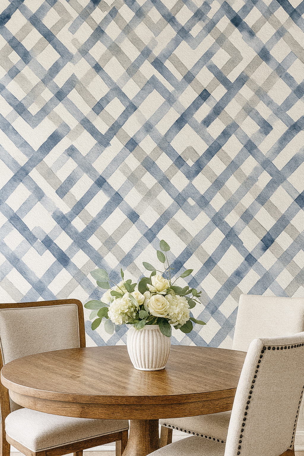 Indigo Maze Wallpaper