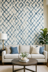 Indigo Maze Wallpaper