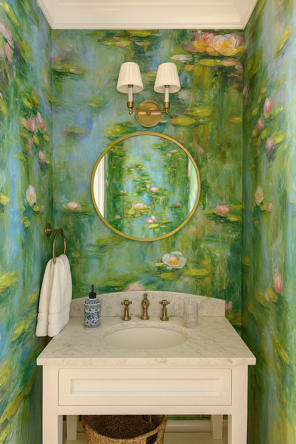 Lily Drift Wallpaper