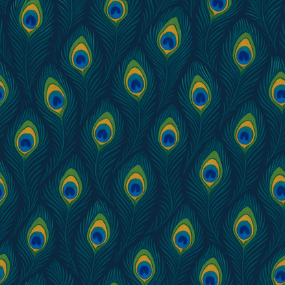Peacock Parade Wallpaper