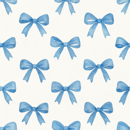 Bluebell Bows Wallpaper