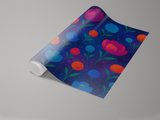 Cosmic Bloom Wallpaper with floral patterns and star accents.