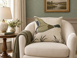 Marshland Flight Woven Throw Pillow