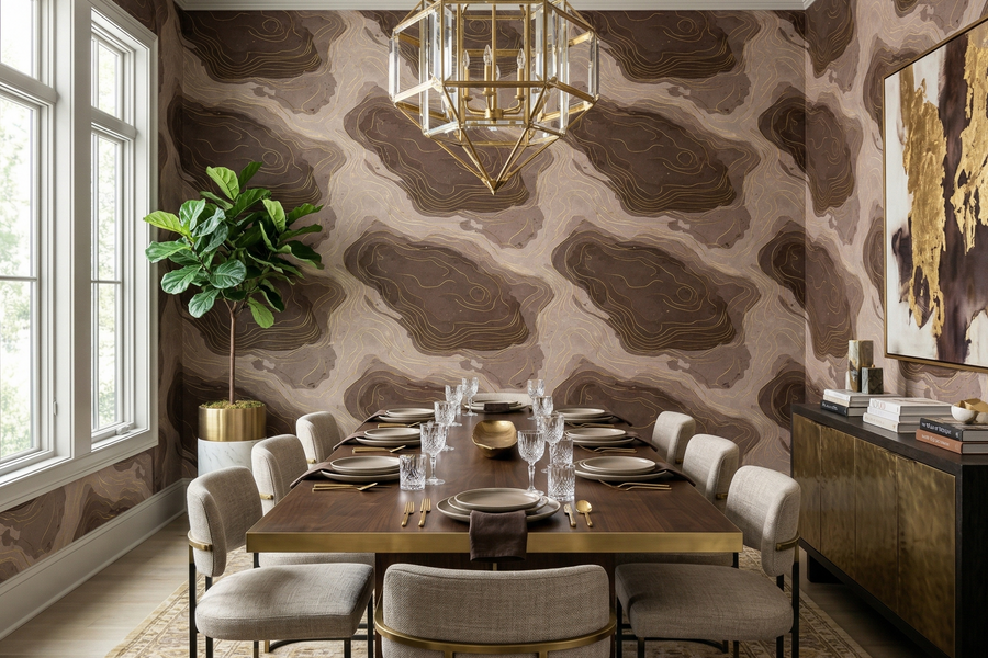 Earthen Reverie Strata Wallpaper