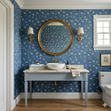Chambray Posy Wallpaper