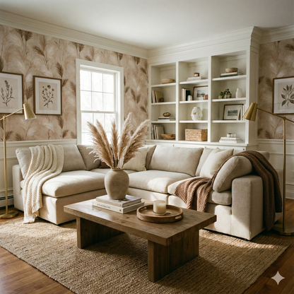 Sundrift Pampas Wallpaper