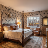 High Plains Relic Wallpaper with a bull skull pattern.
