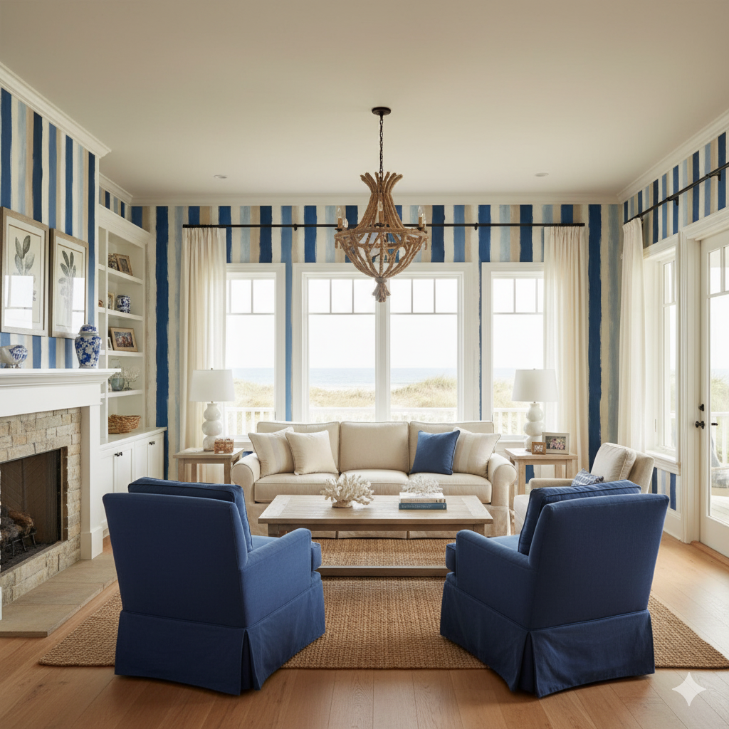 Coastal Strokes Wallpaper