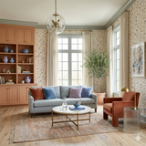 Pressed Cornflower Letter Wallpaper