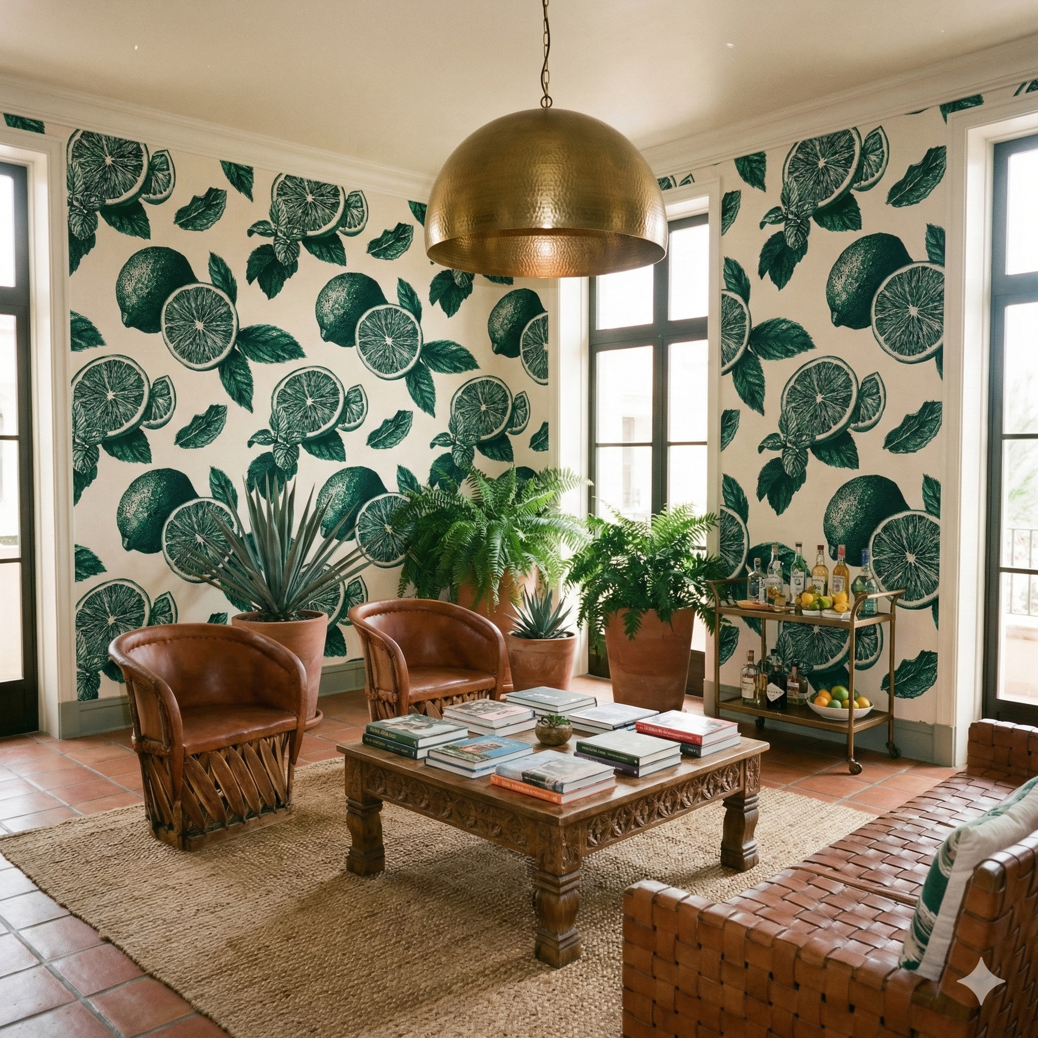 Limoncello Linen Wallpaper