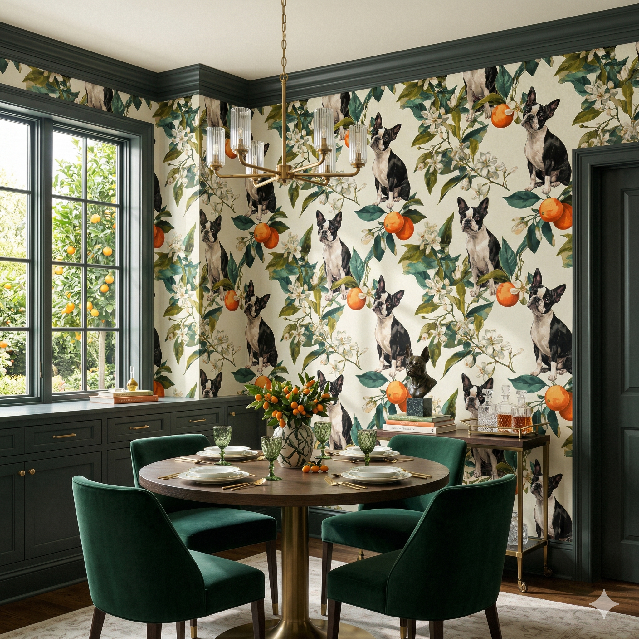 Citrus Parterre Wallpaper