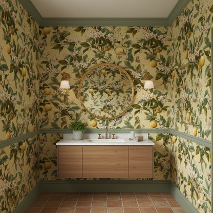 Amalfi Bloom Butterfly Wallpaper