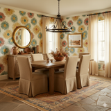 Colorful Solaris Burst Wallpaper with floral pattern.
