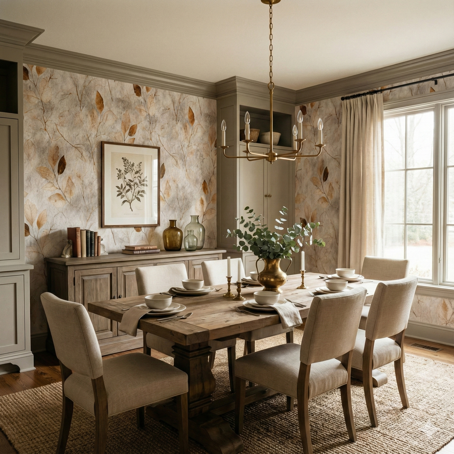 Hearthborn Leafpress Wallpaper