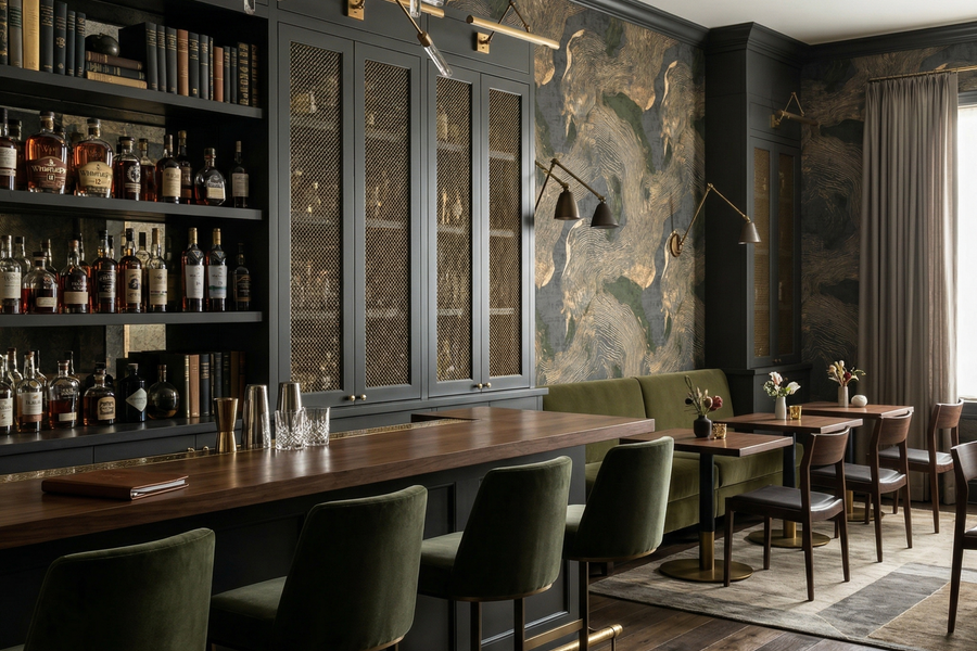 Verdant Contour Atlas Wallpaper