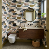 Modernist Pebble Fresco Wallpaper