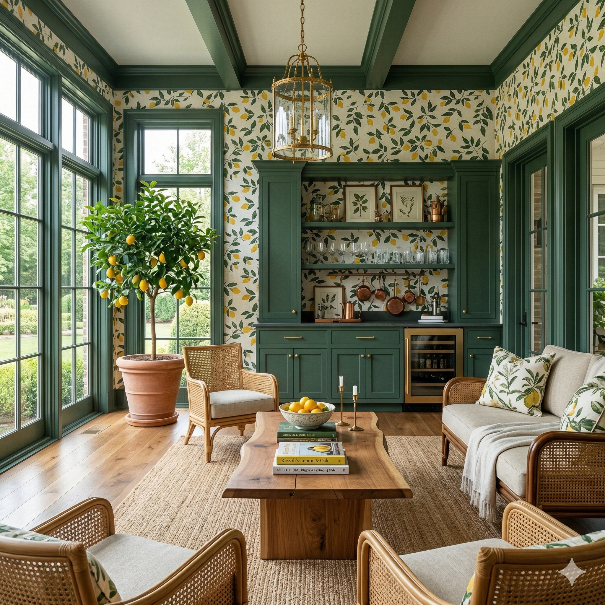 Limoncello Arbor Wallpaper