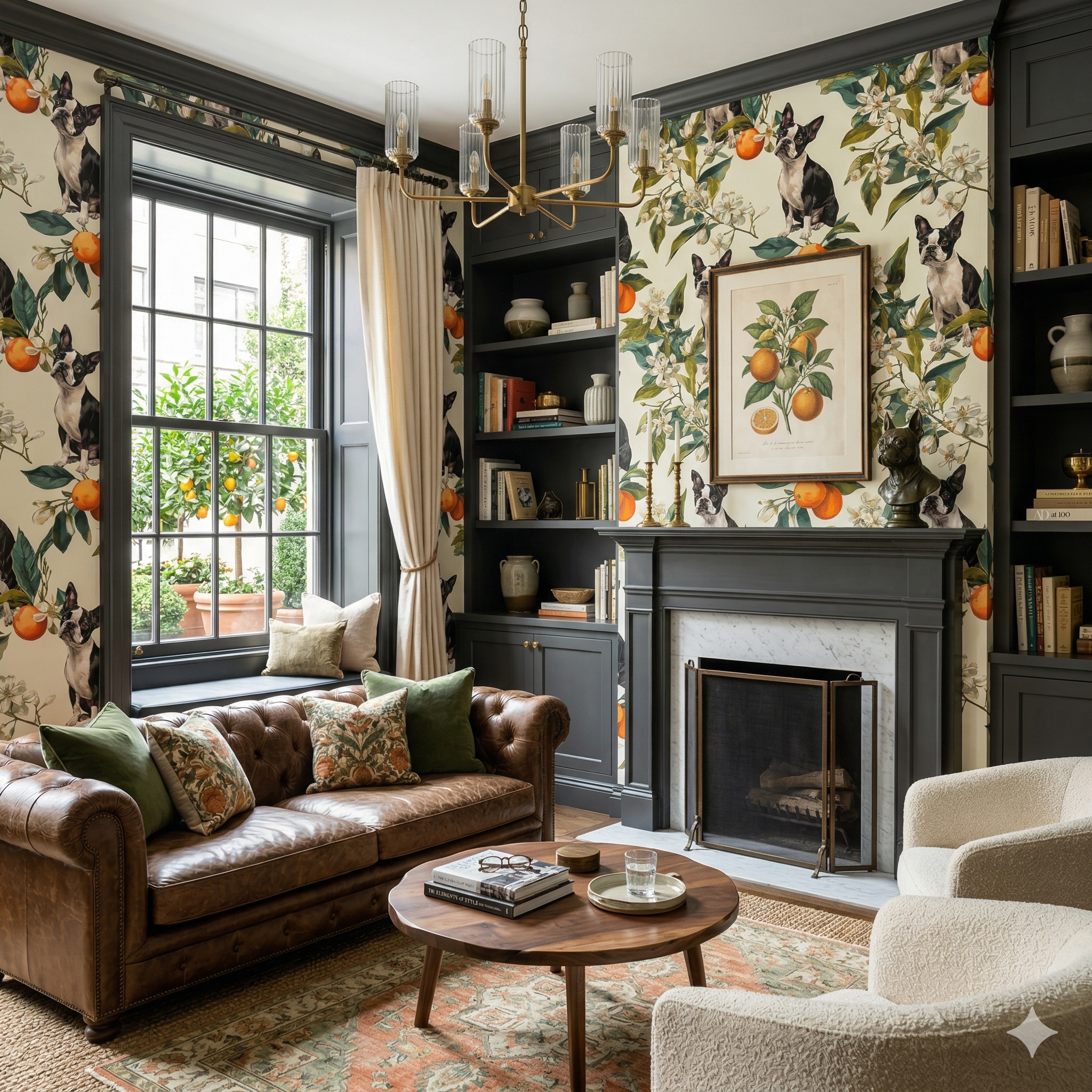 Citrus Parterre Wallpaper