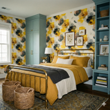 Citrine Bloom Wallpaper with floral pattern.