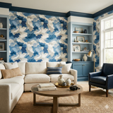 Bluewash terrain wallpaper with blue and gray hues, showing a camouflage pattern texture.
