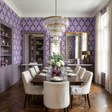 Wisteria Damask Wallpaper