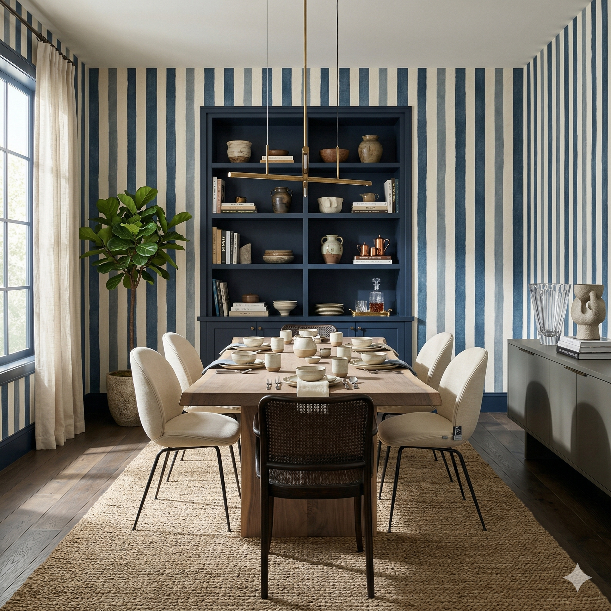 Atelier Regatta Stripes Wallpaper