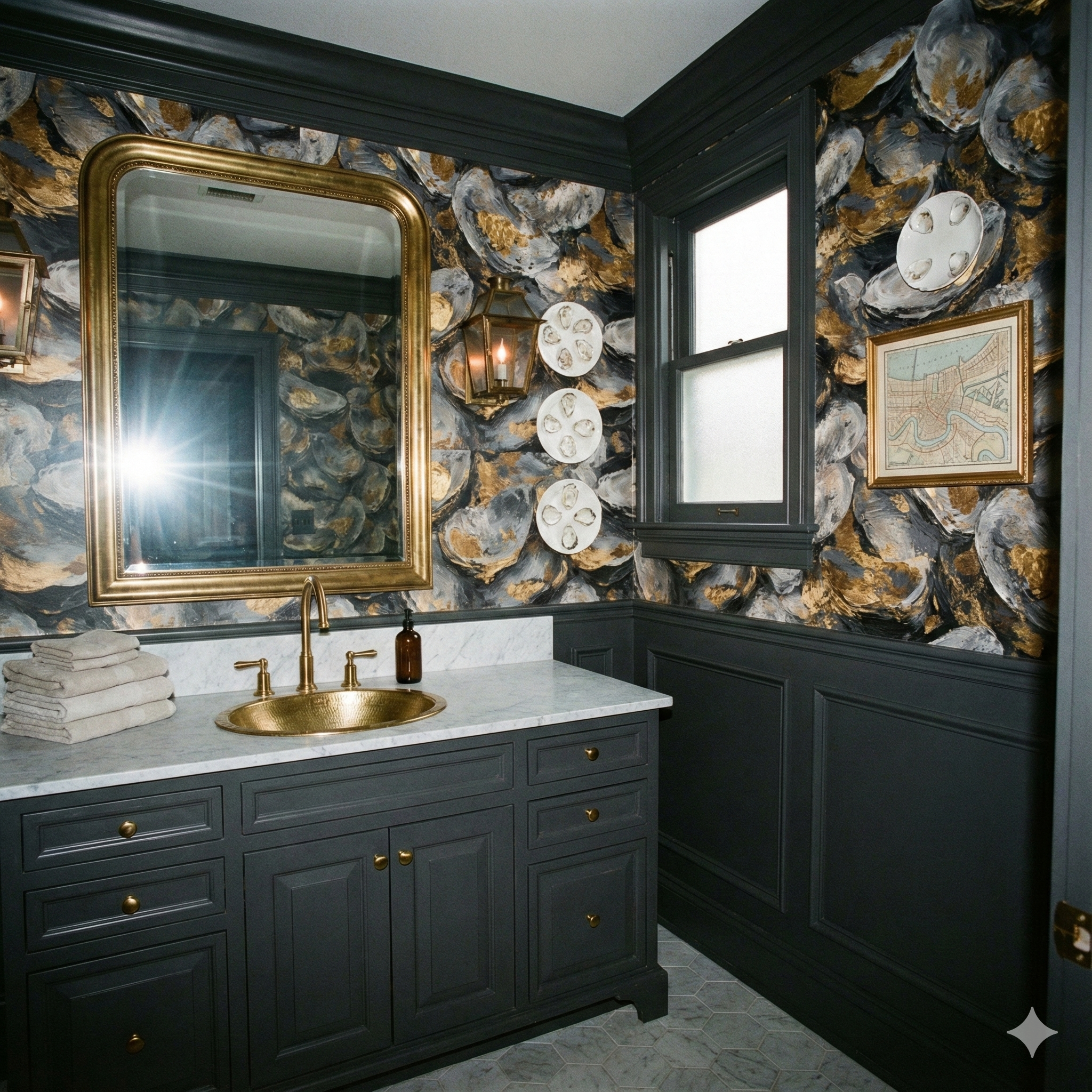 Gilded Brine Wallpaper