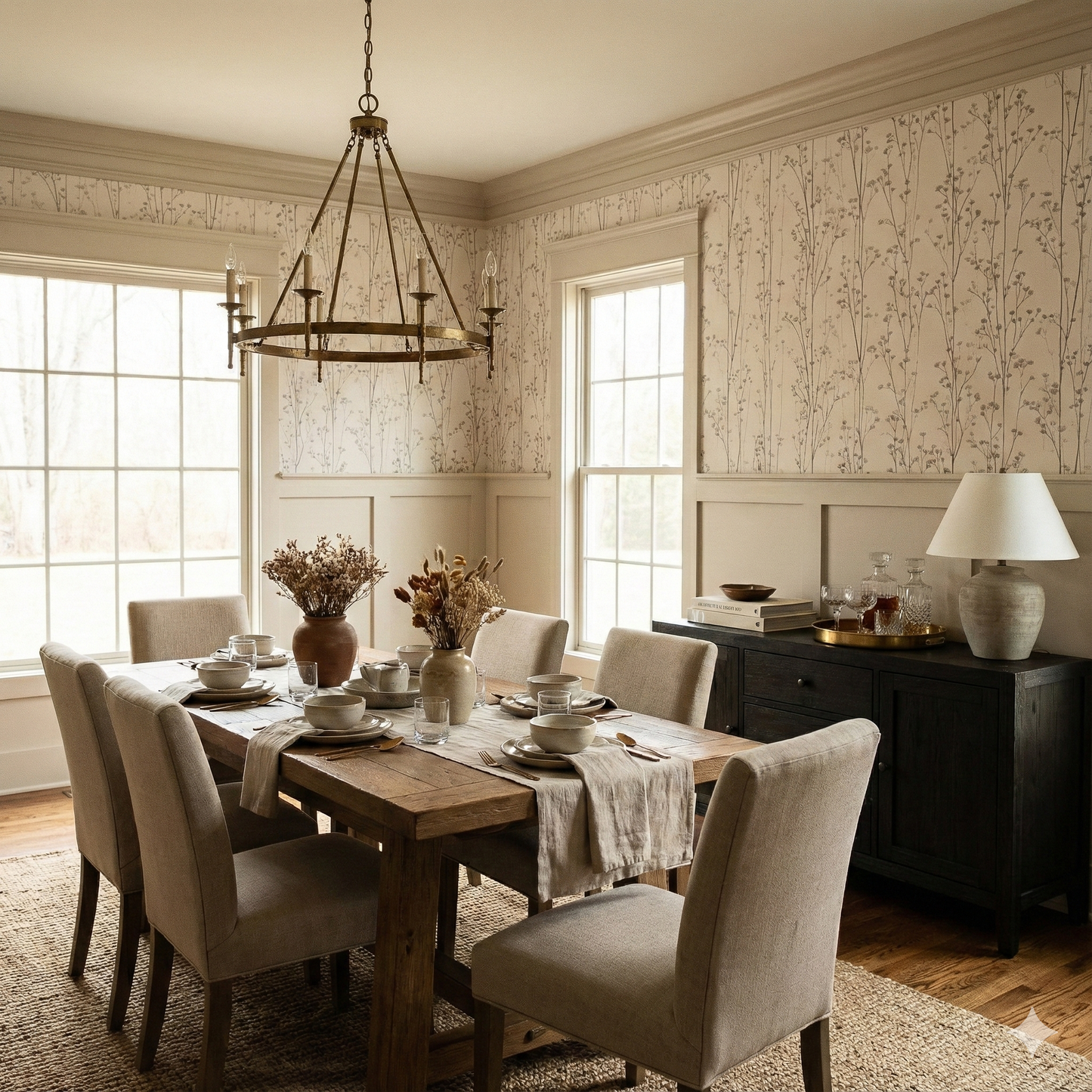 Winterling Stems Wallpaper