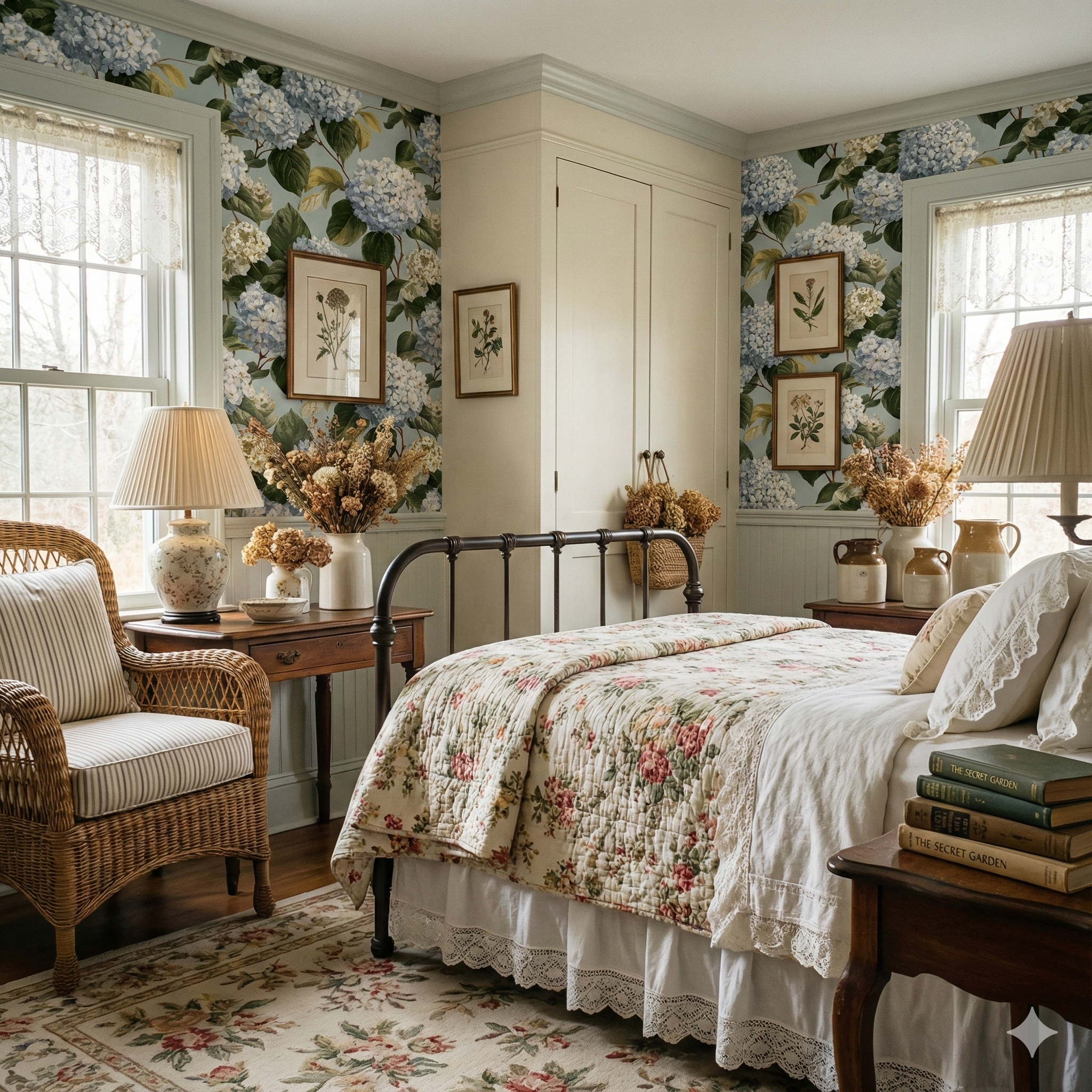 Windham Hydrangea Wallpaper