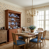 Pressed Cornflower Letter Wallpaper