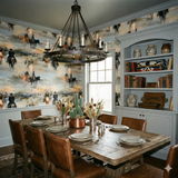 Wandering Riders Oilwash Wallpaper