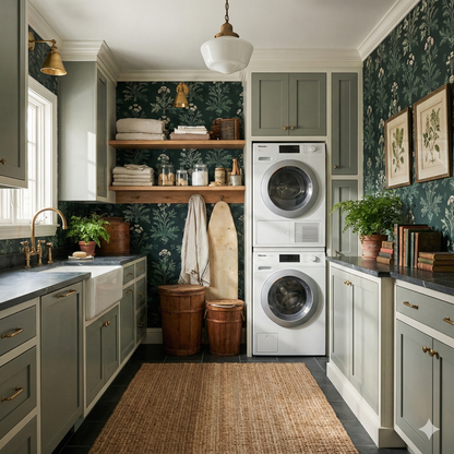 Veridian Apothecary Wallpaper