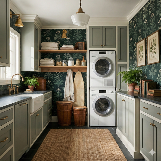 Veridian Apothecary Wallpaper