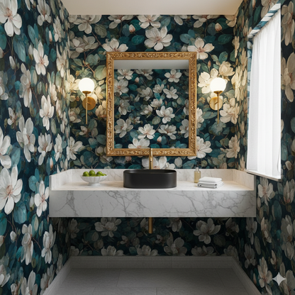 Nightgarden Magnolia Wallpaper