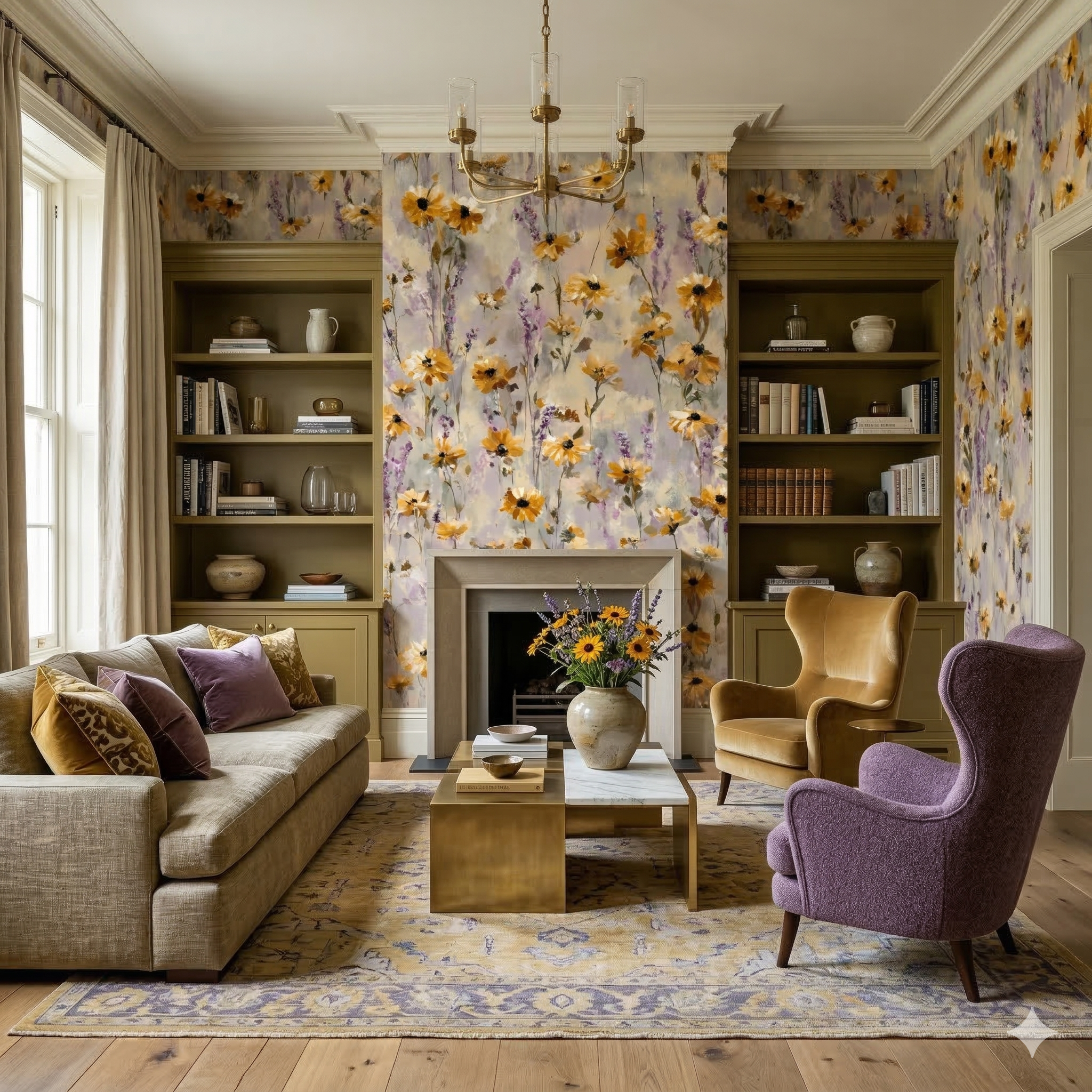 Saffron Haze Wallpaper