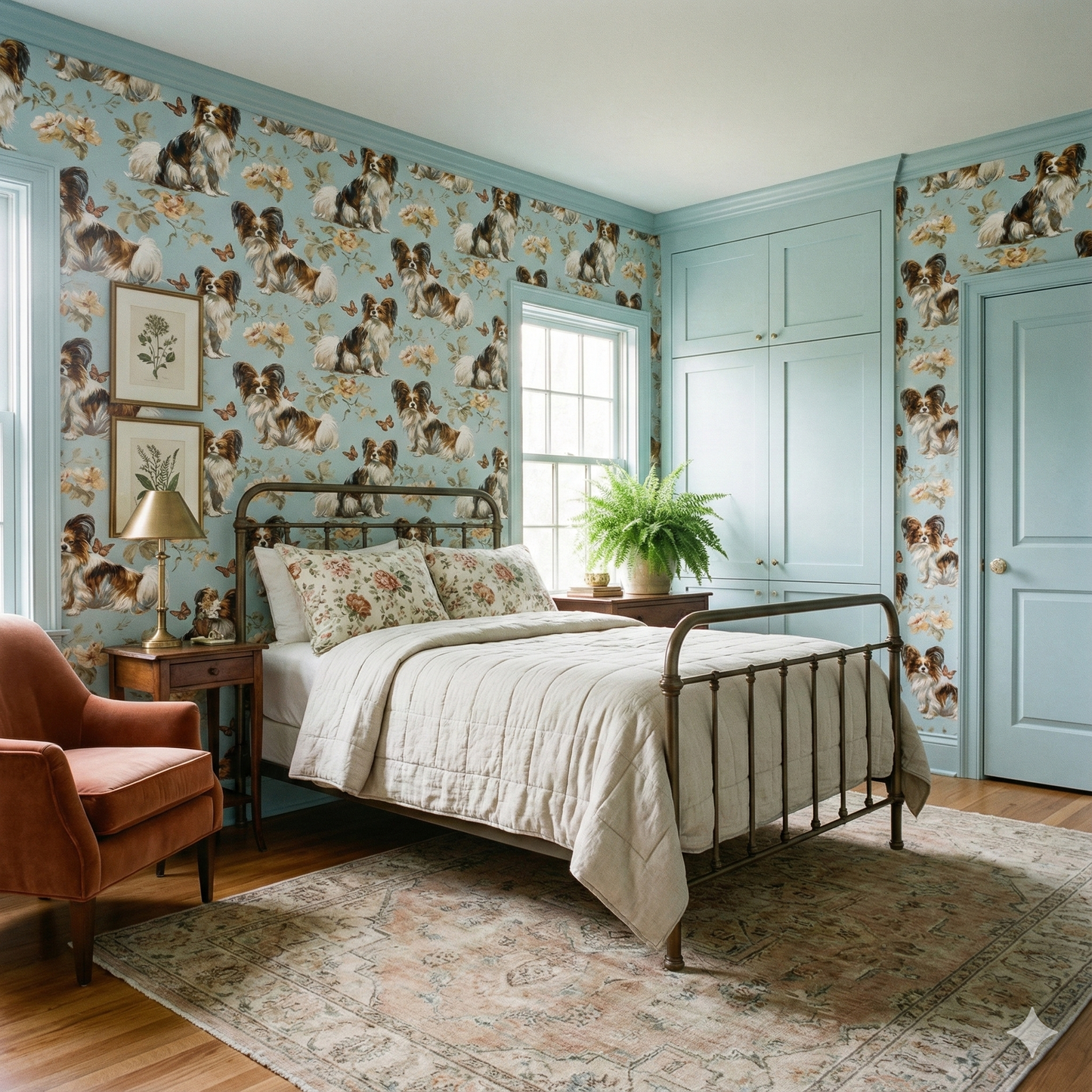 Jardin Papillon Wallpaper