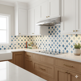 Indigo Lattice Wallpaper