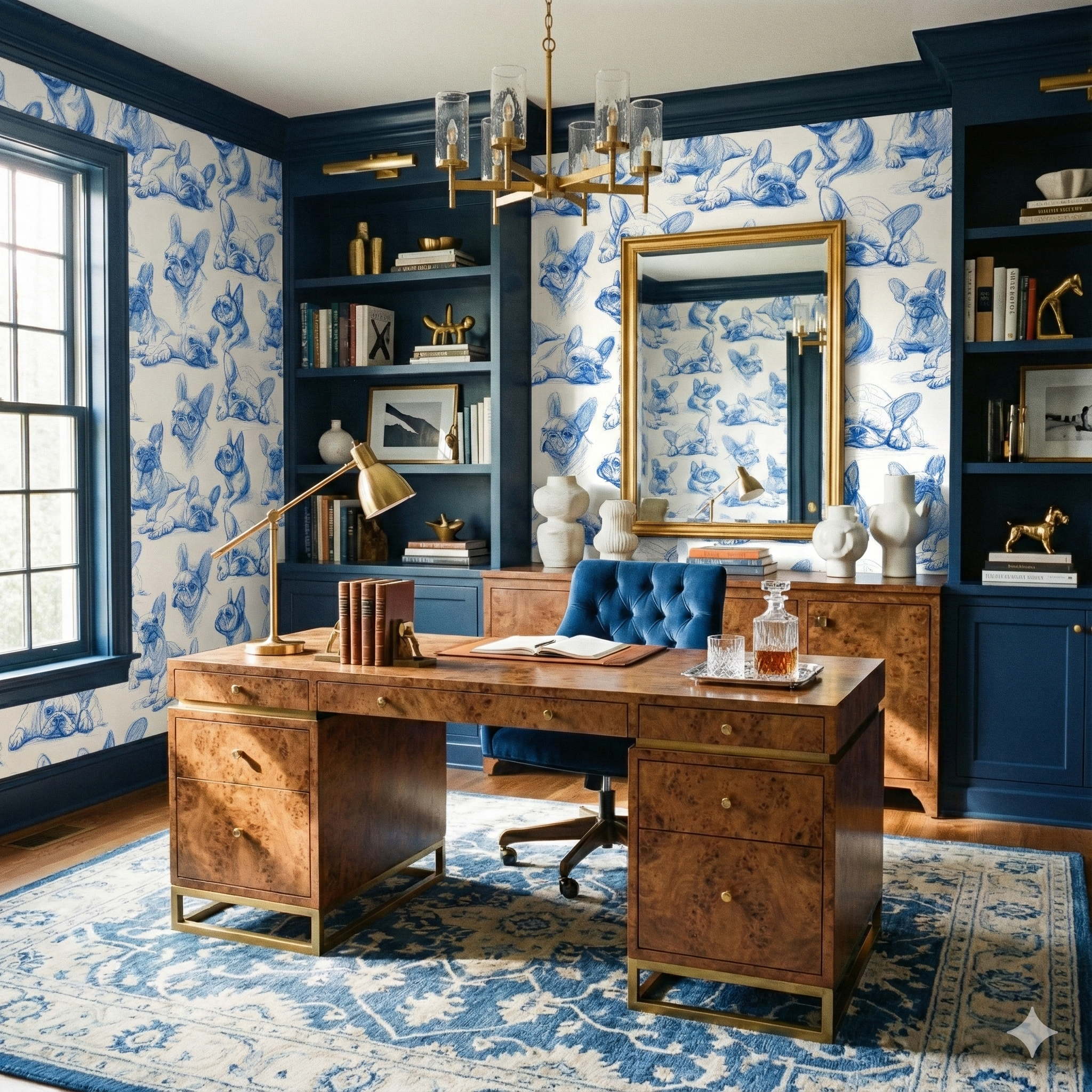 Sketchbook Frenchies Wallpaper