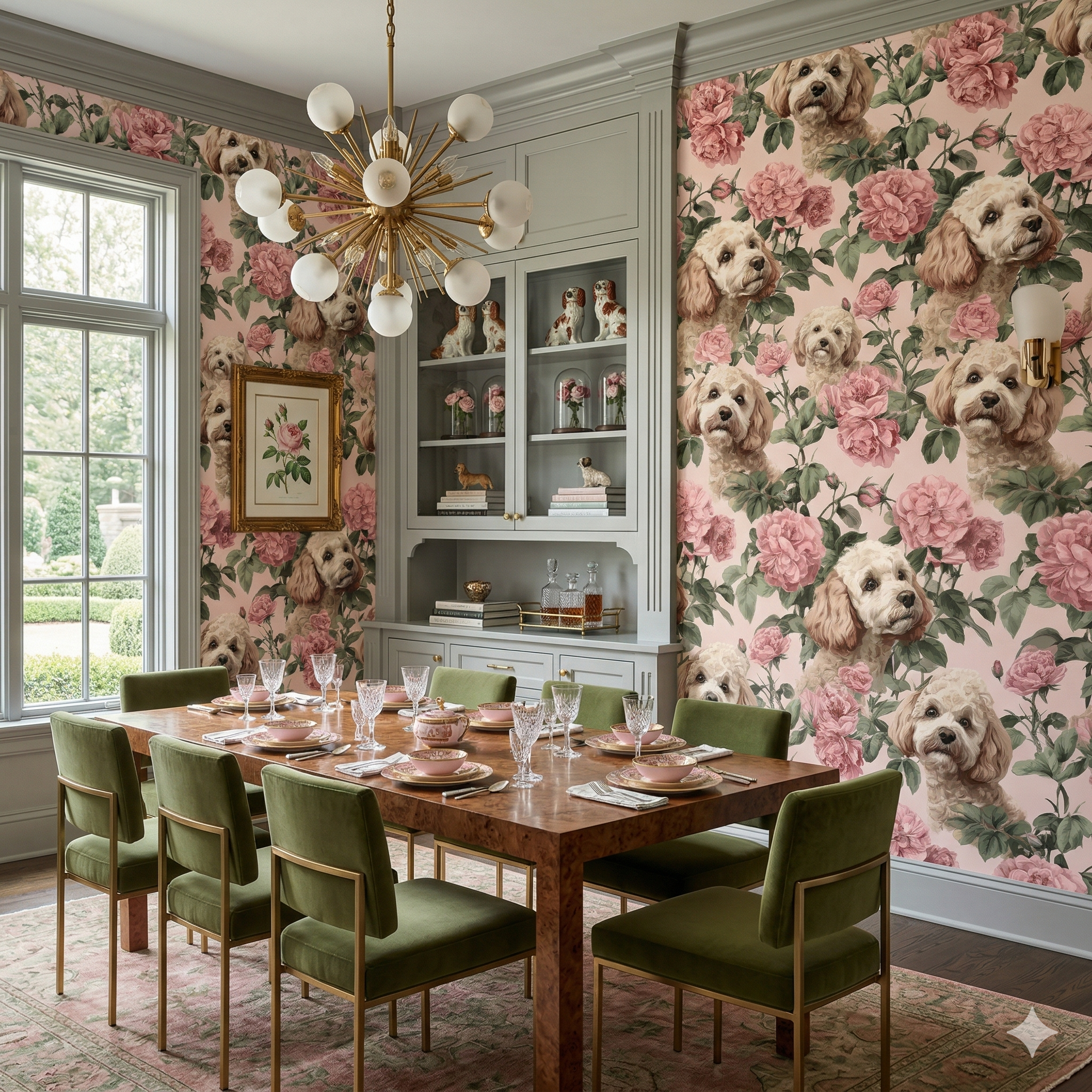 Rosemont Parterre Wallpaper