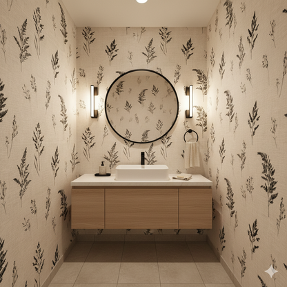 Ashen Ferns Wallpaper