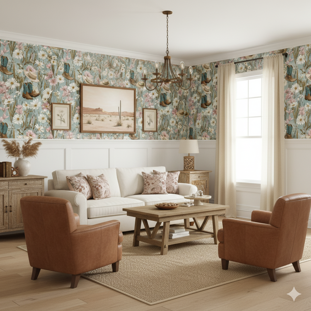 Prairie Bloomhouse Wallpaper