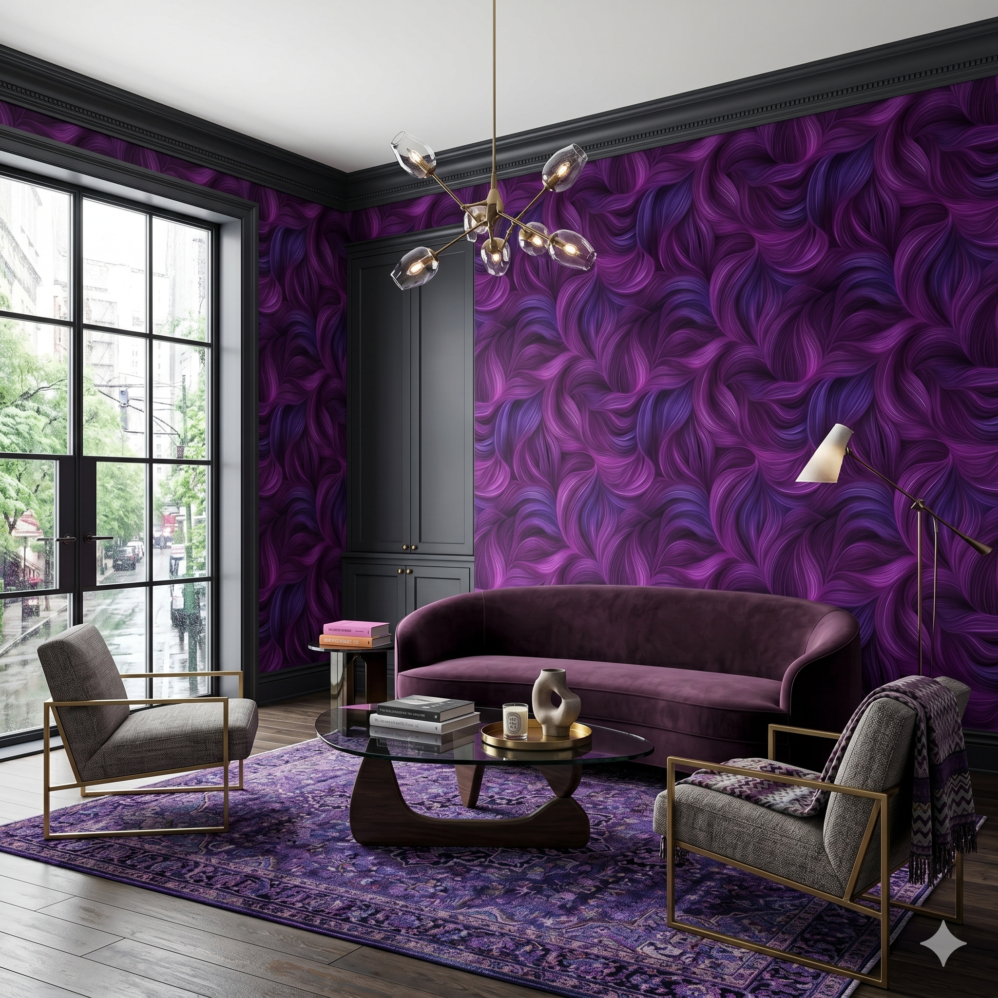Aubergine Reverie Wallpaper