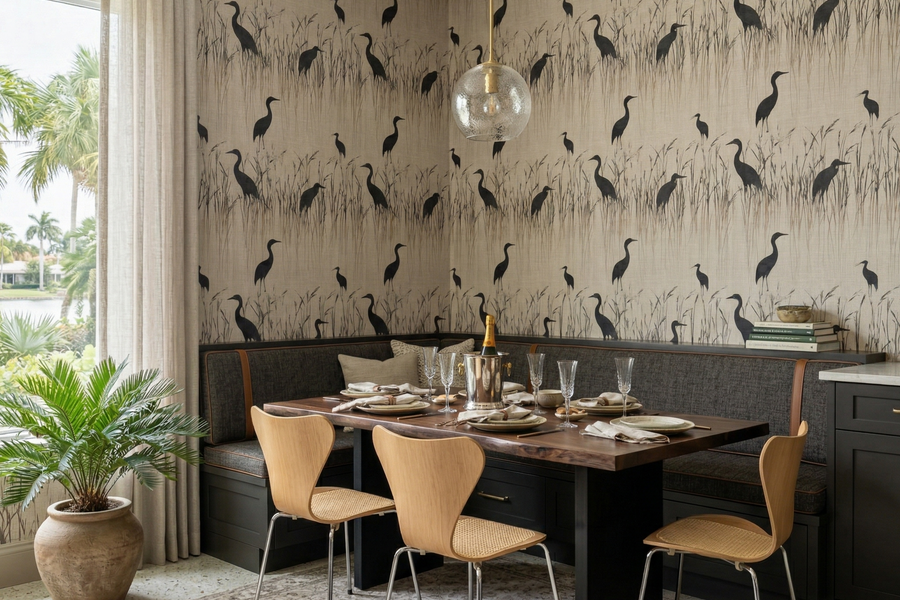 Fenmere Silhouette Wallpaper