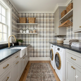 Muted Field Plaid Wallpaper