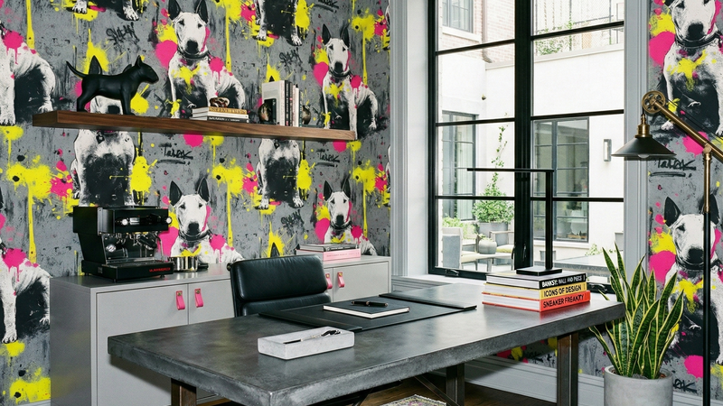 Graffiti Terrier Wallpaper