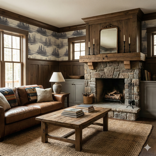 Misted Pines Inlet Wallpaper