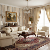 Plank style Mesa Plank Wallpaper with a wood-grain pattern and a light color palette.
